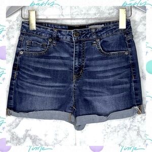 Aeropostale High Rise Distressed Raw Cuff Hem Denim Shorts Women’s 8